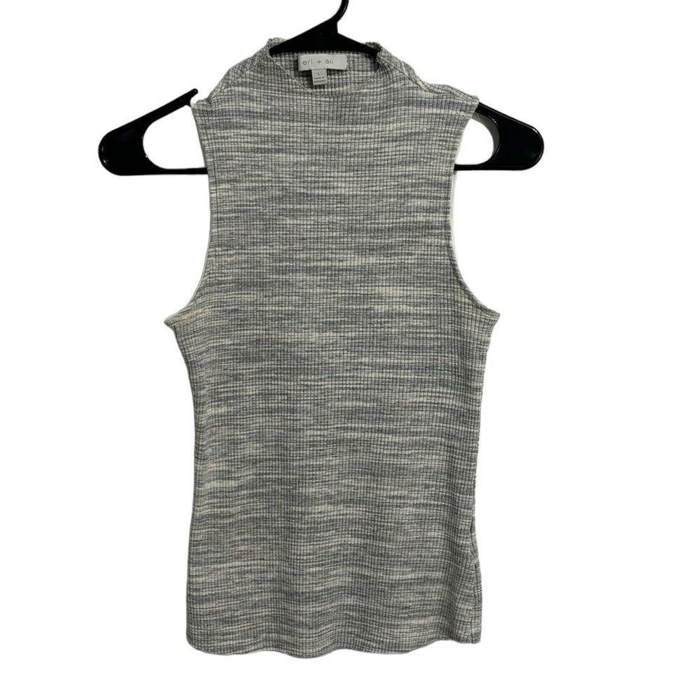 Anthropologie Mock Neck Ribbed Top